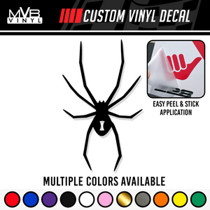 Black Widow Spider Vinyl Decal Sticker | JDM Stance 488