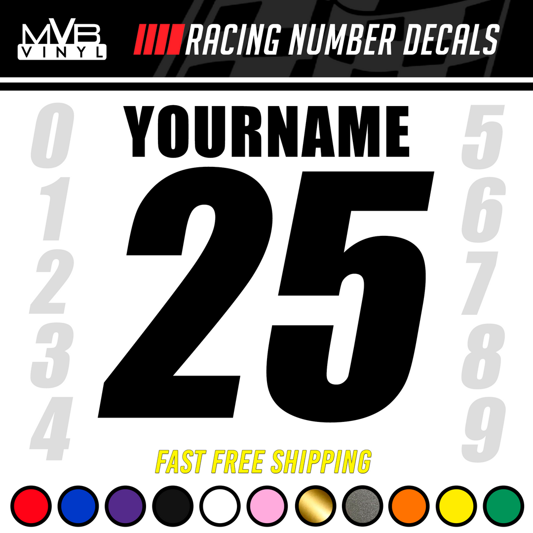 Racing Numbers – MVB Vinyl Creations