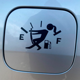 Low Gas Girl Funny Vinyl Decal Car Truck Sticker | Stickman Fuel Door Gauge JDM 801