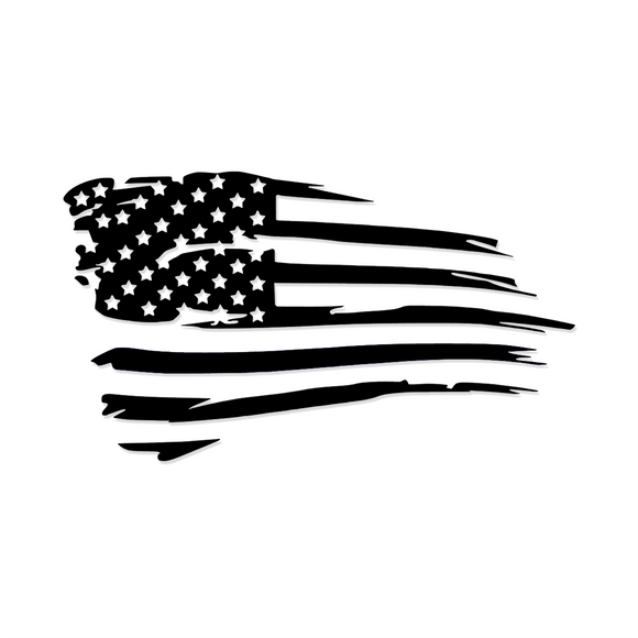 Ripped Flag Drawing
